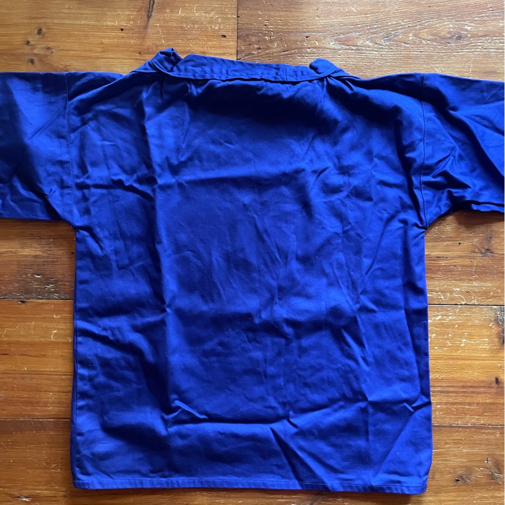 Newlyn Smock. Royal Blue. 100% cotton. - Picture 5 of 9